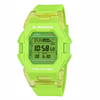 Casio G-Shock GD-B500S-3D Quartz Resin Yellow Digital Rubber Bluetooth Men Watch